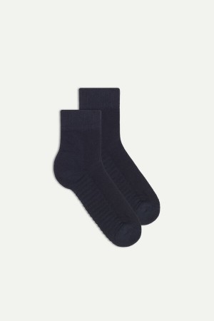 Intimissimi Terrycloth Kort Socks Blå | ZDKMJ84503